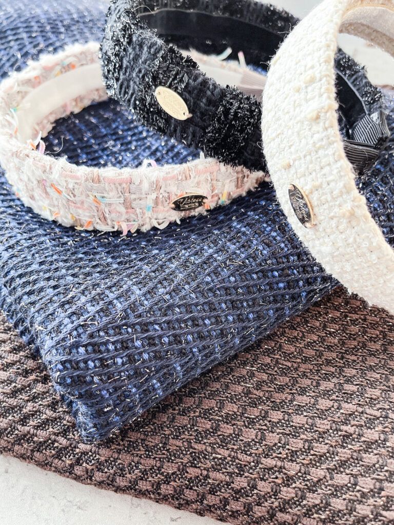 秋冬だけじゃない、春夏向けのツイードも展開